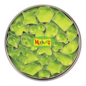 Makins Clay Polimer Kil Kesme Kalıbı Seti Geometrik 22 Desen