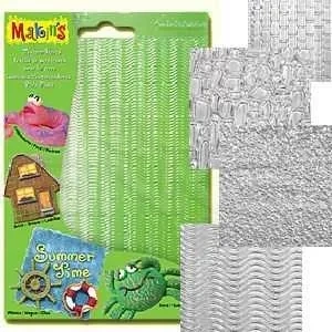 Makins Clay Texture Sheets Doku Kalıpları 4lü Set A