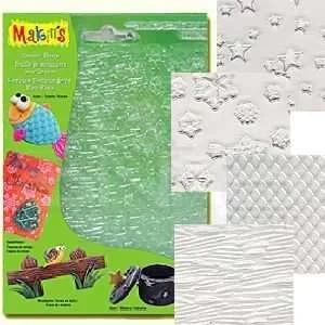 Makins Clay Texture Sheets Doku Kalıpları 4lü Set D