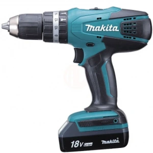 Makita Akülü Darbeli Vidalama Matkabı HP457DWE (2 x 1,5 Ah Akü)