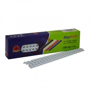 Mapibind Plastik Spiral 6mm Beyaz 100lü