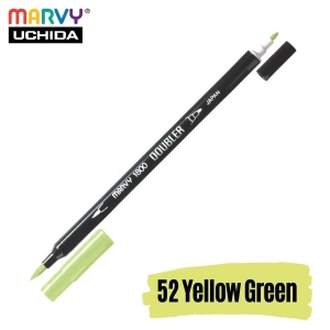 Marvy Artist Brush Pen 1800 Çift Taraflı Firça Uçlu Kalem 52 Yellow Green