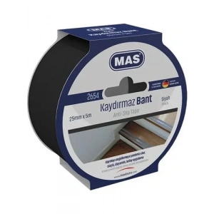 MAS 2654 KAYDIRMAZ BANT 25 mm x 5 mt SİYAH