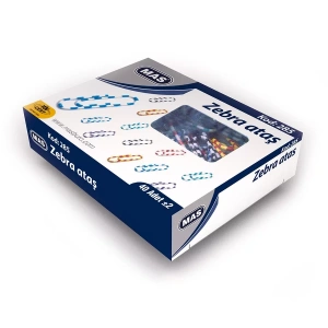 Mas 285 Zebra Ataç Renkli Desenli Pvc Kaplamalı 28mm