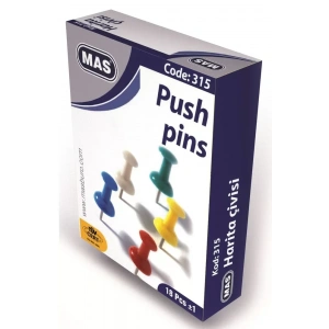 Mas 315 Silindirik Renkli Harita Çivisi