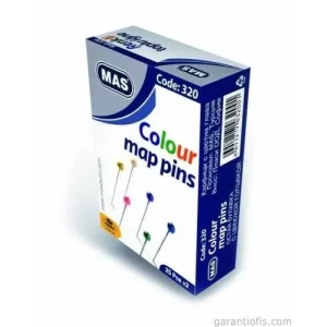 Mas 320 Renkli Başlı Toplu İğne (32mm.)