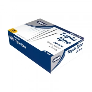 Mas 330 Nikelli Toplu İğne 28mm 20gr Kutu