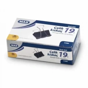 Mas 920 Omega Çelik Kıskaç 19mm (12 li Paket)