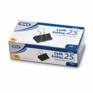Mas 925 Omega Çelik Kıskaç 25mm (12 li Paket)