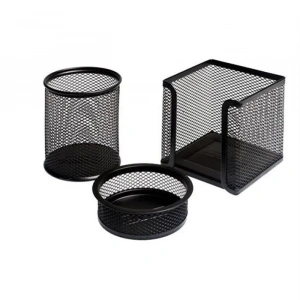 Mas 9305 Bıon Metal File 3 Lü Masa Set Tepsi Siyah