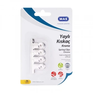 MAS 941 METAL KISKAÇ NO:3 BEYAZ 4LÜ BLİSTER
