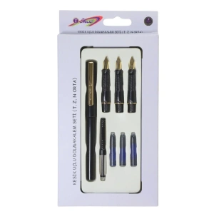 Masis Kesik Uçlu Dolmakalem Seti T-Z-N Orta