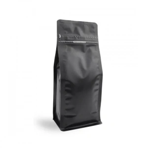 MAT SİYAH METALİZE KİLİTLİ FLAT BOTTOM KİLİTLİ TORBA (12,5X27,5) CM 100 adet