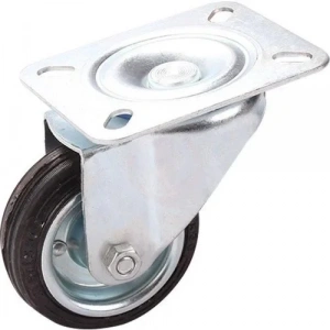 Mertsan Döner Sac Cantlı Kauçuk Burçlu Tekerlek 80x30 Mm (80 Kg)