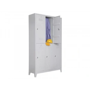 Metal Altı Yarım Boy Kapılı Gri Renk Soyunma Dolabı