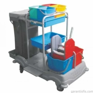 Metal Gövdeli Temizlik Kat Arabası