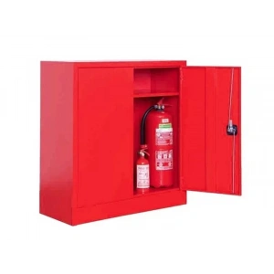 Metal Kırmızı Yangın Tüp Dolabı  (100cm)