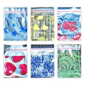 METALİZE BANTLI BASKILI HEDİYE POŞETİ (7X10) 1000 adet