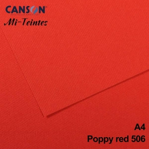 Mi-Teintes 160gr A4 506 Poppy 3lü