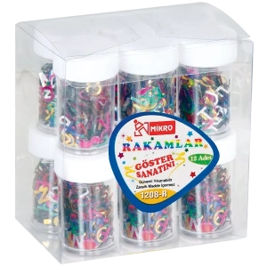 Mikro Elişi Pulu Boncuk Rakam GG1208-R