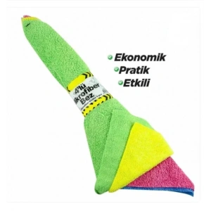 Mikrofiber Bez 25x25 Cm ( 4lü Bağ )