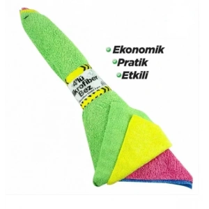 Mikrofiber Bez 25x25 cm ( 4lü Bağ x 25 Paket )