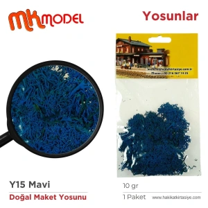 MK Model Doğal Maket Yosun 10gr Y15 Mavi