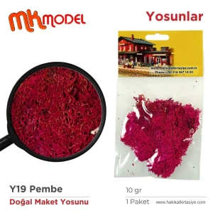 MK Model Doğal Maket Yosun 10gr Y19 Pembe