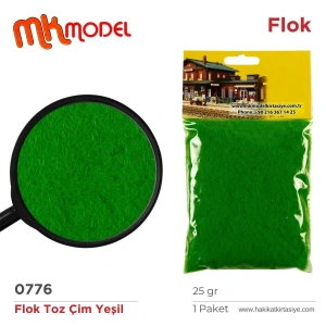 MK Model Flok Toz Çim 25gr 0776 Yeşil