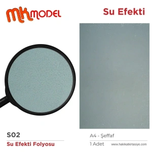 MK Model Maket Su Efekti Folyosu A4 Şeffaf S02