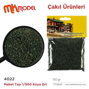 MK Model Maket Taşı 150gr 1/500 4022 Koyu Gri