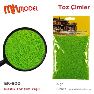 MK Model Plastik Toz Çim 25gr EK800 Yeşil