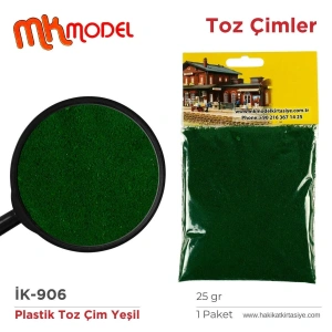 MK Model Plastik Toz Çim 25gr İK906 Yeşil