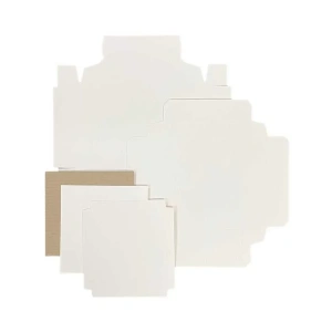 Montajsız Çikolata Kutusu (beyaz) 500 Gr - 25 Adet