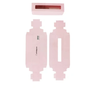 Montajsız Kapaklı Makaron Kutusu Pembe 5x20x5 Cm - 50 Adet