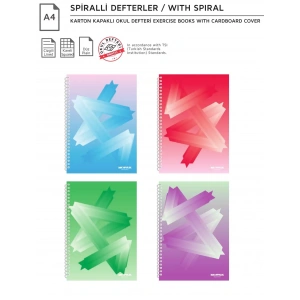 Mopak 144 Yp.a4 Spiralli Çizgili Metod Defteri