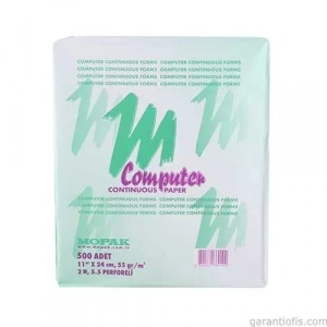 Mopak 2 Nüsha 5,5 Perforfajlı 11x24 Sürekli Form Bilgisayar Kağıdı (500 Lü)