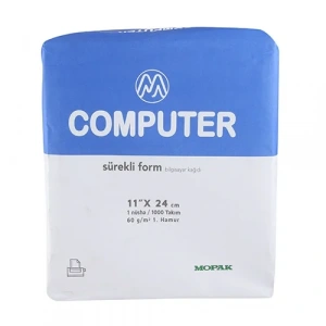 Mopak Sürekli Form Bilgisayar Kağıdı 1 Nüsha 60gr 11x24  (1000 li)
