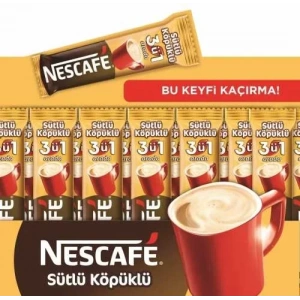 Nescafe 3 Ü 1 Arada Sütlü Köpüklü Kahve (72 Li Kutu)