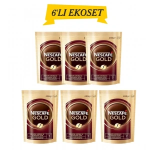 Nescafe Gold 6 Lı Avantajlı Paket (200gr X 6)