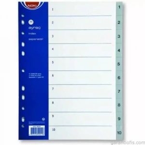 NOKİ 1-10 Rakamlı PP Seperatör (Ayraç)