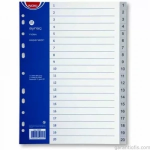 Noki 1-20 Rakamlı Pp Seperatör (ayraç)