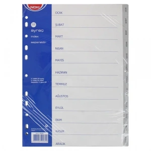 Noki Ocak-aralık Aylar Pp Seperatör (ayraç)