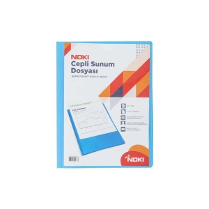 Noki Sunum Dosyası Cepli 30 Yapraklı A4 Mavi