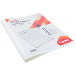 Noki Sunum Dosyası Önü Cepli 100lü Beyaz