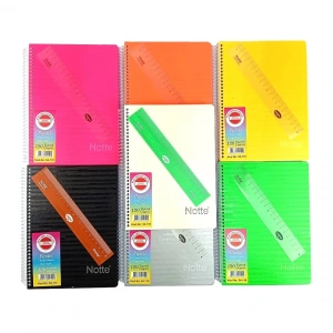 Notte Sert Kapak Spiralli Okul Defteri Pastel A5 120yp Çizgisiz