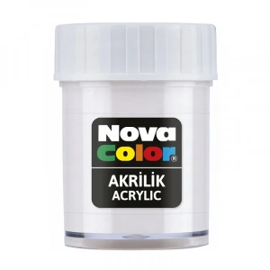NOVA COLOR AKRİLİK BOYA BEYAZ ŞİŞE NC-173