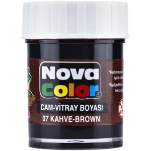 NOVA COLOR CAM BOYASI KAHVERENGİ SU BAZLI NC-155