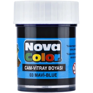 NOVA COLOR CAM BOYASI MAVİ SU BAZLI NC-151
