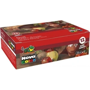 Nova Color Guaj Boya Seti 12 Renk x 25 ml. Şişe